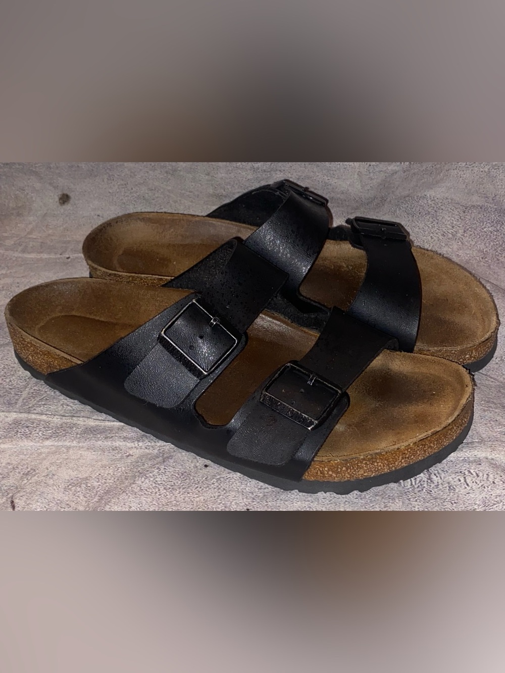 Birkenstock Arizona Strappy Sandals Vegan Leather Birko 42 Beach Comfort Soft
